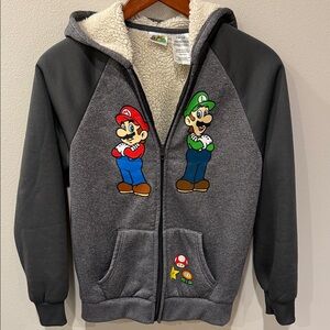 Nintendo Super Mario Charcoal Heather Hoodie
